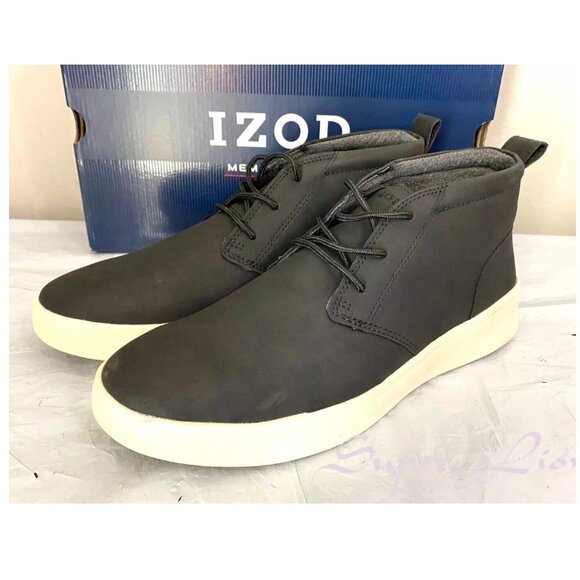 NEW IZOD Men\'s Palmer Memory Foam Chukka Boots - Black main image 6